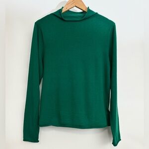 Nicole Miller Green Cowl Neck Sweater